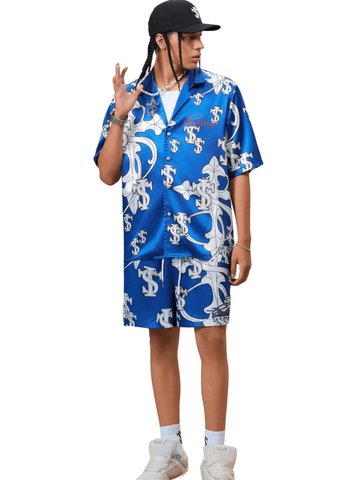 Monogram Satin Set