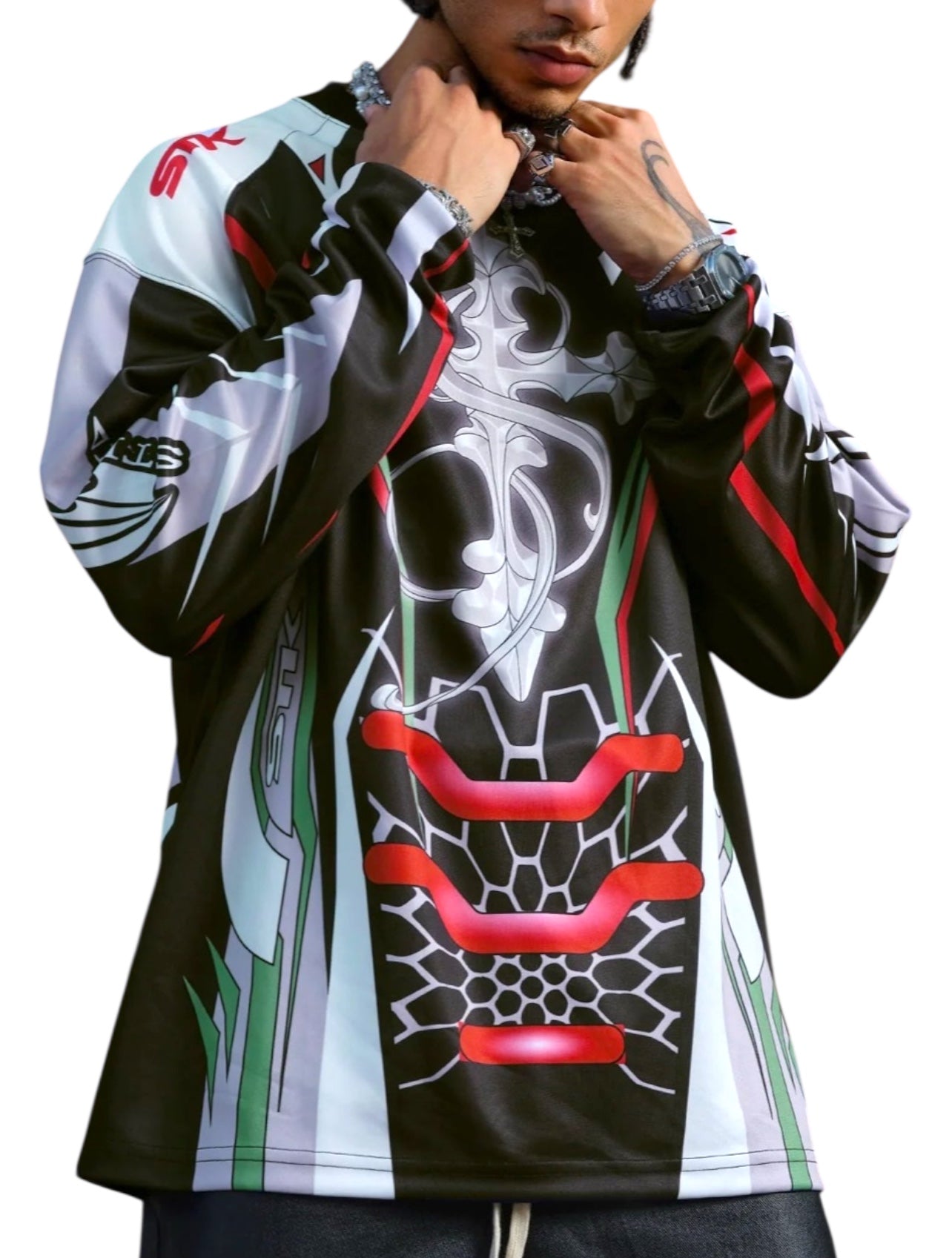 RETRO® STK Moto Long Sleeve Black Jersey