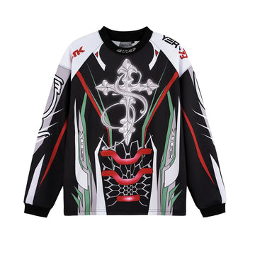 RETRO® STK Moto Long Sleeve Black Jersey