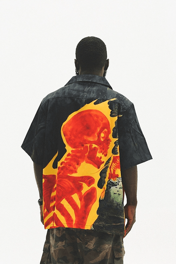 Burned Alive Button Down