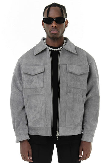 Real Retro World - Suede Multi Pocket Jacket