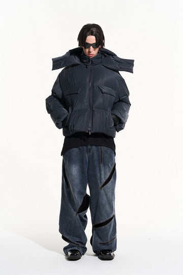 Real Retro World - Layered Logo Down Jacket