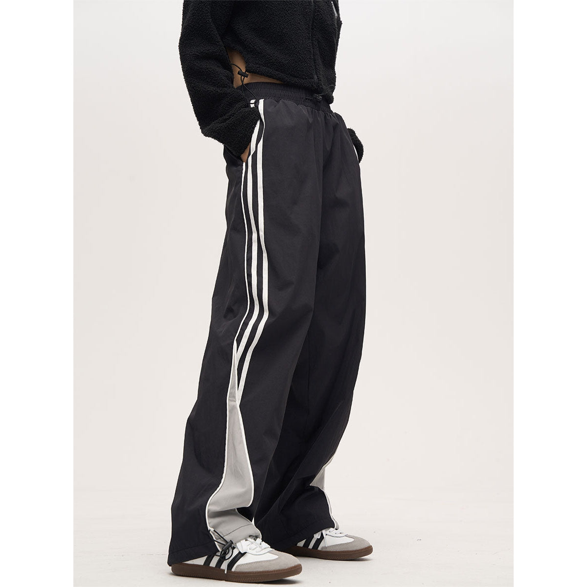Real Retro World - Contrast Piped Track Pants