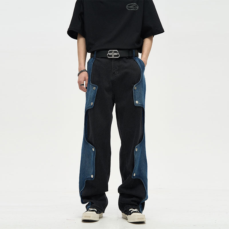 Real Retro World - Patchwork Style Jeans