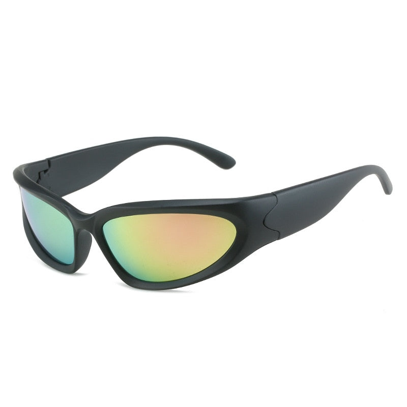 Real Retro World - Polarized Wrap Around Y2K Sunglasses