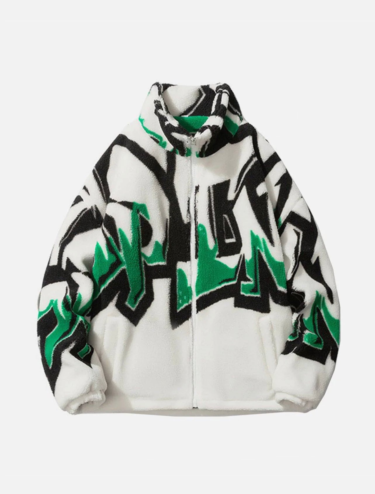 Real Retro World - Stereoscopic Letter Sherpa Coat