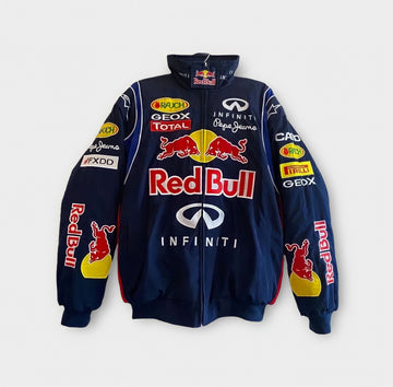 Real Retro World - RARE Vintage F1 Embroidered Racing Jacket