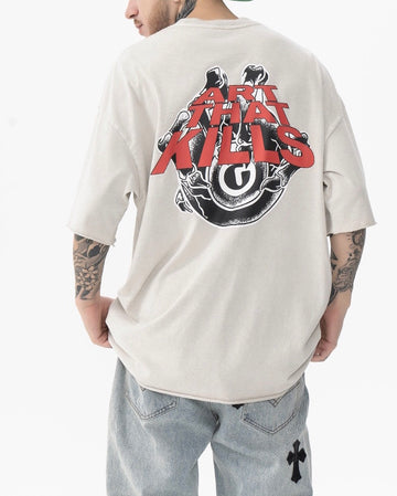 Real Retro World - Art Kills Graphic T-Shirt