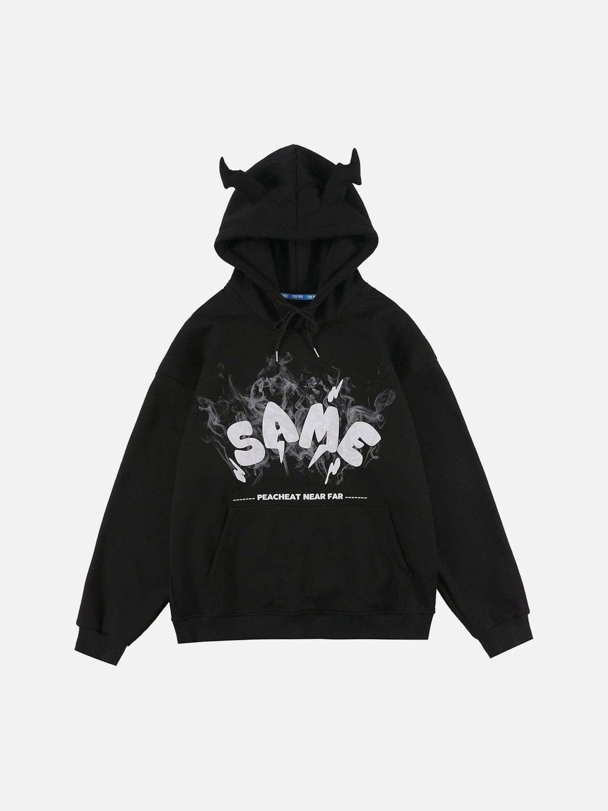 Real Retro World - Smoke Letters Lightning Hat Hoodie