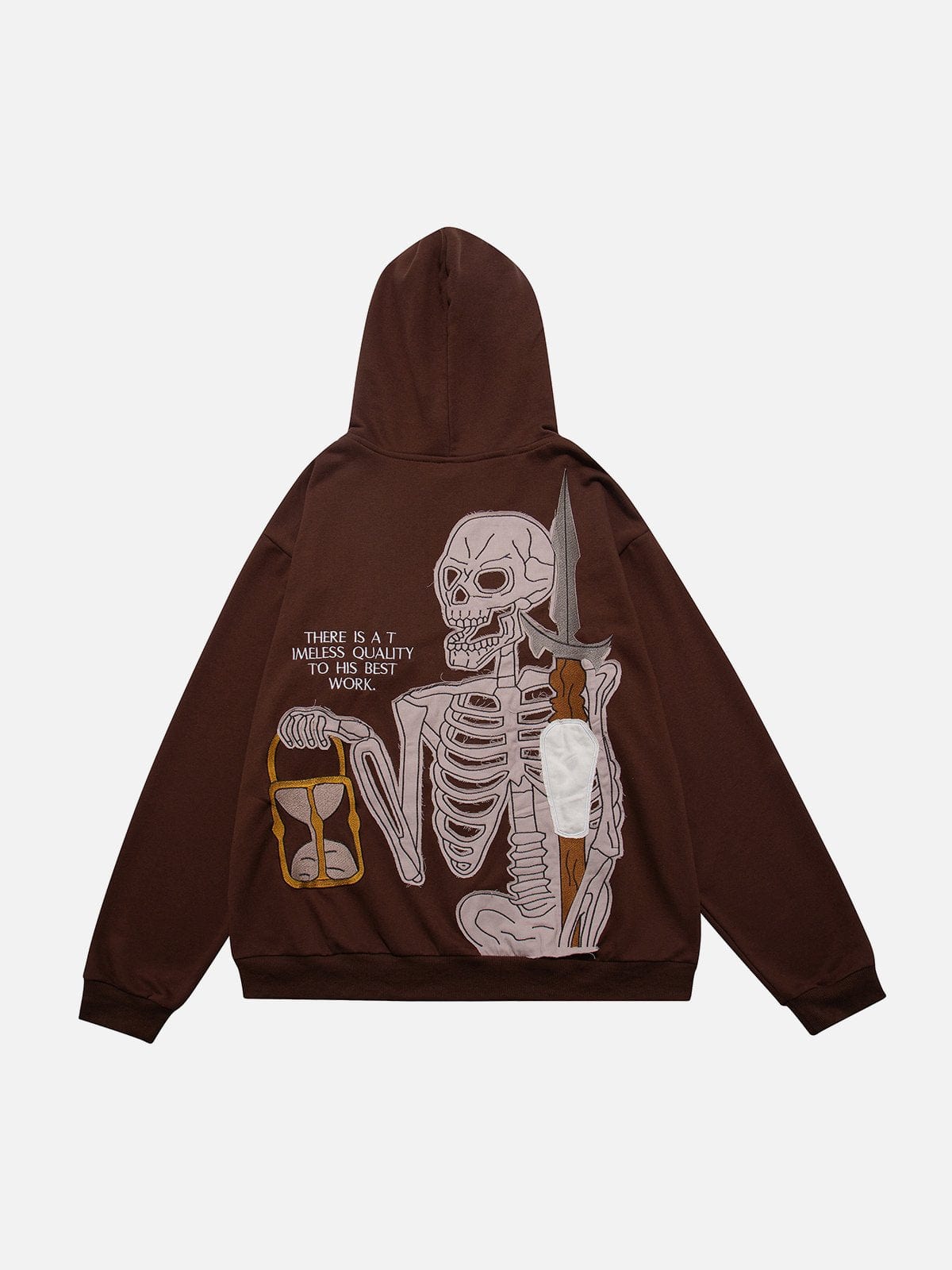 Real Retro World - Skeleton Hourglass Zip Up Hoodie