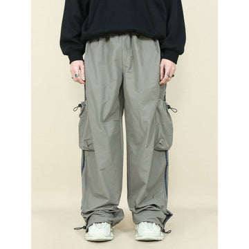 Real Retro World - Side Contrast Cargo Pants