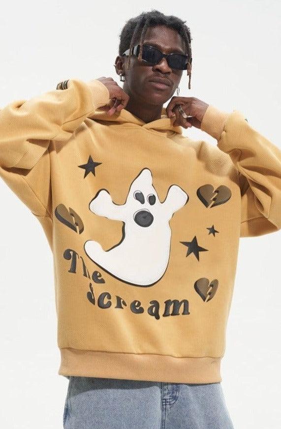 Real Retro World -  The Scream Foam Print Hoodie